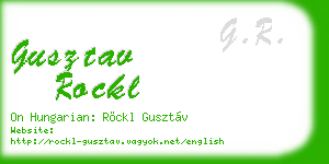 gusztav rockl business card